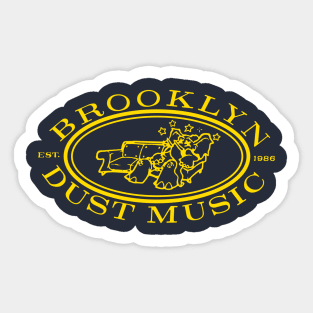 Brooklyn Dust Music (gold) Sticker